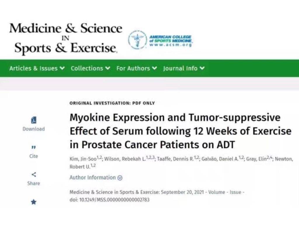《Medicine & Science In Sports & Exercise》(體育運動醫學與科學)期刊上的相關文章。