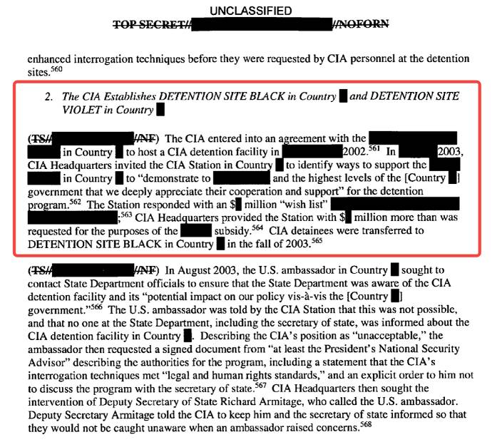 美國參議院情報委員會CIA酷刑報告。