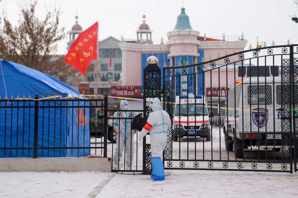 滿洲里市居住小區和工作場所已實行封閉管控。