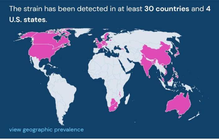 Omicron變種病毒「BA.2」已在全球30個國家出現。