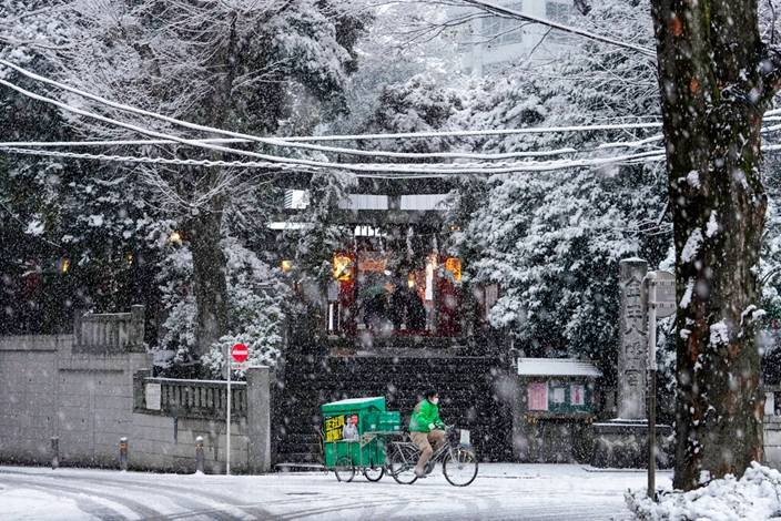 日本的冬天。AP圖片