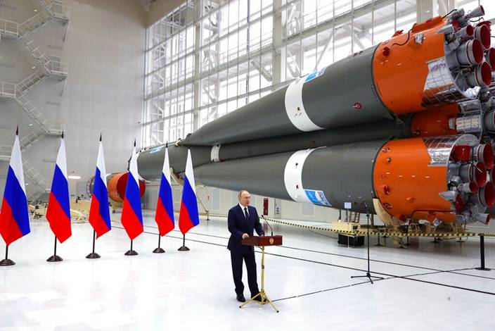 俄羅斯總統普京看重太空計劃。AP圖片