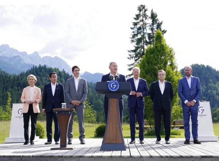 G7領袖在德國開會。