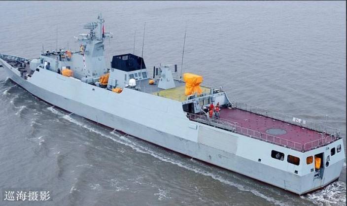 中國056型護衛艦。