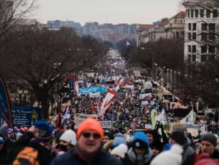 2021年1月反墮胎群體在華盛頓特區示威遊行