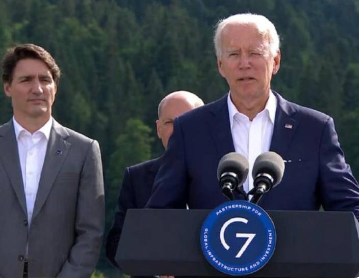 拜登強調G7的投資將基於「共同價值觀」。