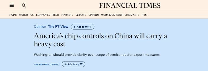 Screenshot from the Financial Times report.