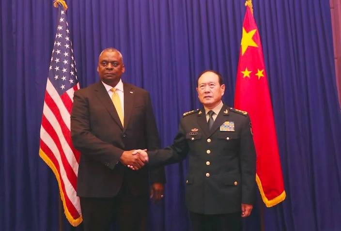 魏鳳和應約與美國防長奧斯汀會談，表示中美關係前提在美方信守承諾。