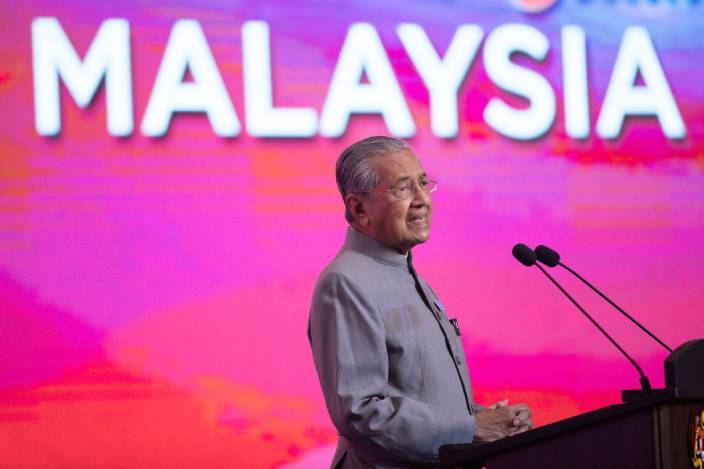 馬來西亞前總理馬哈蒂爾。AP圖片。