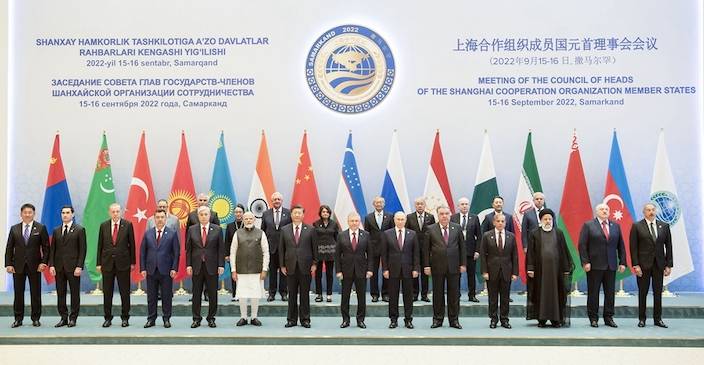 今年上海合作組織成員國元首理事會第二十二次會議在烏茲別克斯坦舉行。