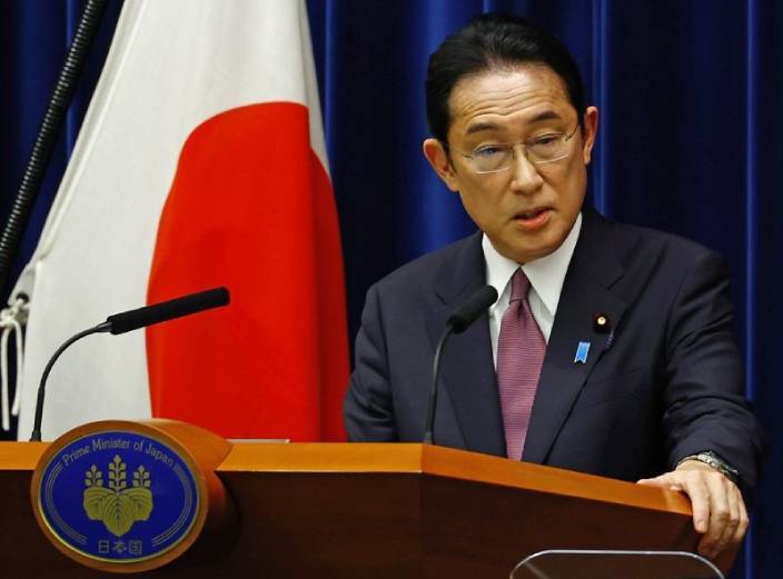日本首相岸田文雄。AP圖片。