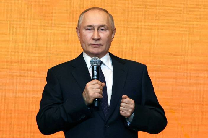 俄羅斯總統普京。AP圖片。