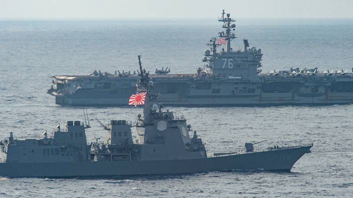 美日11月10日至19日在日本海域和公海展開「利劍」聯合軍事演習。