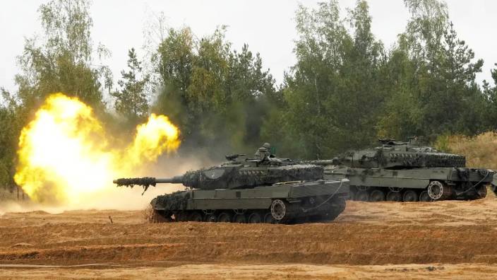 德製豹2型坦克。網上圖片。
