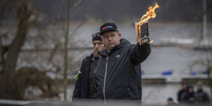 歐洲出現多場焚燒《可蘭經》的抗議活動。AP圖片。