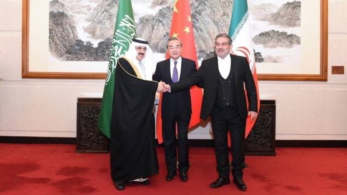 沙特阿拉伯和伊朗月初在中國斡旋下恢復外交關係。新華社圖片
