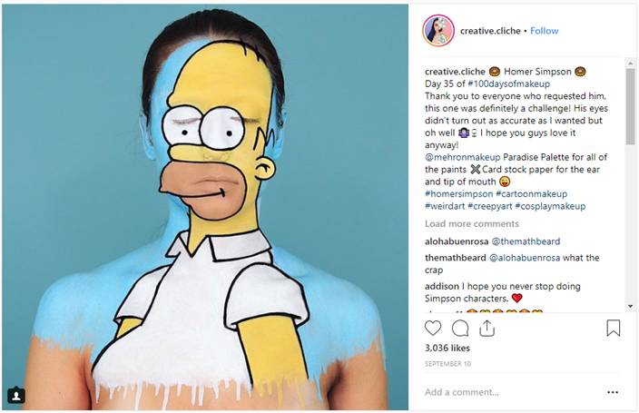 This make-up artist transforms into beloved cartoon characters