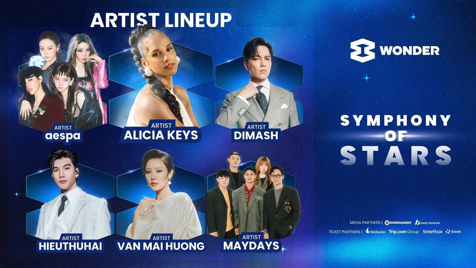 Alicia Keys, aespa, and Dimash Join Top Vietnamese Stars at 8Wonder Winter 2025 