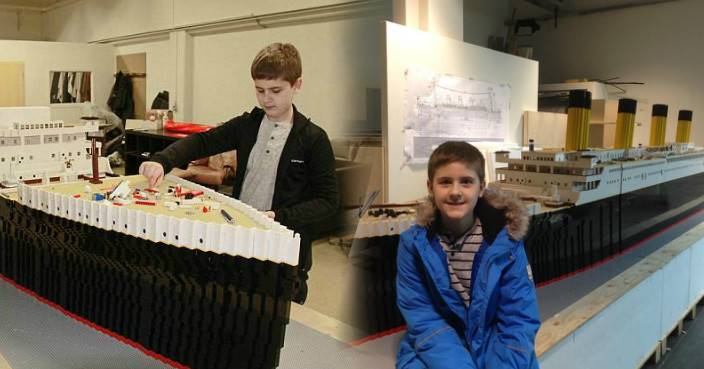 10歲砌出全球最大鐵達尼號 自閉症童靠模型征服障礙