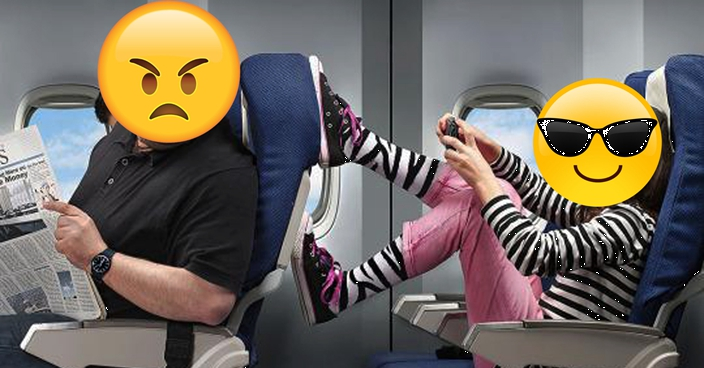 港媽搭飛機不滿孩子被旅客投訴  竟腳頂椅背被後座大叔一招KO