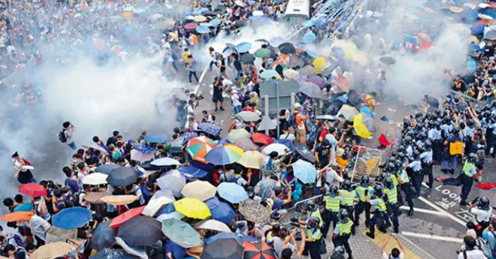 《環時》社評指歷史勢必認同 佔中對香港具破壞性