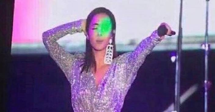 蔡依林出席北京音樂節 期間多次遭人以激光筆照眼