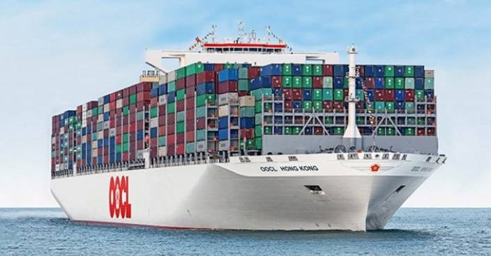 全球最大貨櫃船 「東方香港」號明日首泊港