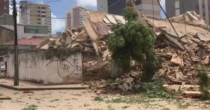 巴西住宅樓倒塌 最少1死9失蹤