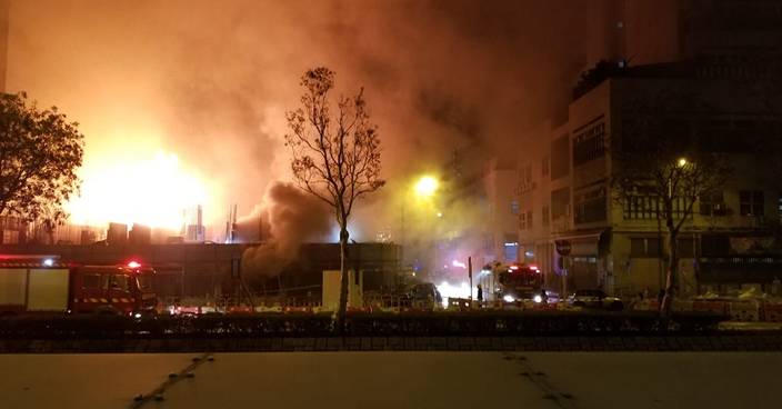 荃灣白田壩街地盤四級火 燒足七個鐘大致救熄