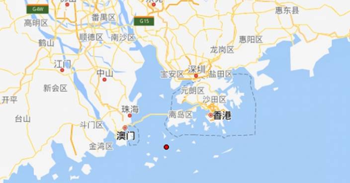 珠海香洲區海域3.5級地震 天文台接逾千市民有震感報告