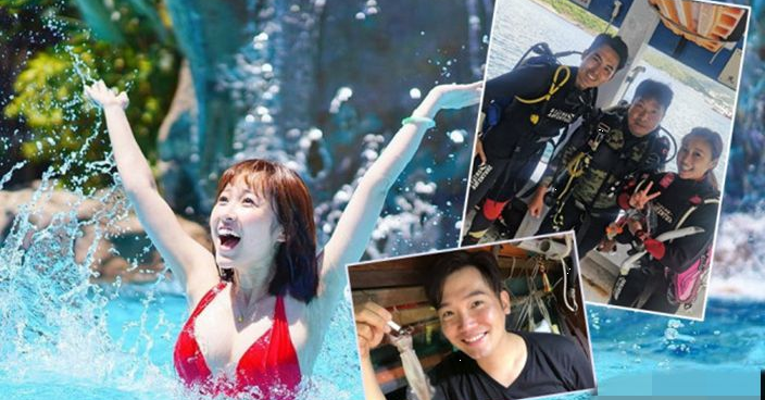 黃建東Chok墨魚初體驗 黃美棋克服大海恐懼考潛水牌