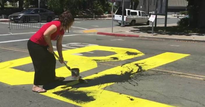 黑漆塗污「黑人的命也是命」街道標語 加州白人男女被起訴