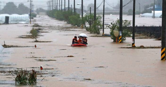 南韓暴雨成災 13人死亡逾千人被迫撤離