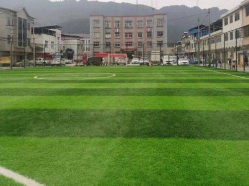 官方回應足球場被用於趕集：春節臨時使用 損壞已修復