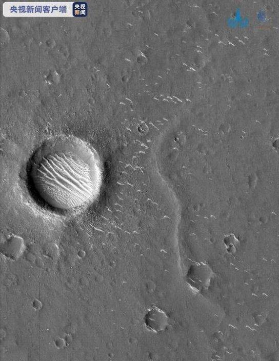 國家航天局發佈天問一號探測器拍攝高清火星影像
