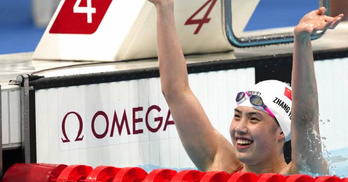 中國隊4x100米混合泳接力亞軍 「蝶后」張雨霏收穫兩金兩銀