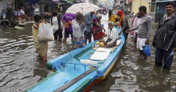 印度南部斯里蘭卡暴雨成災 至少41死逾千人疏散