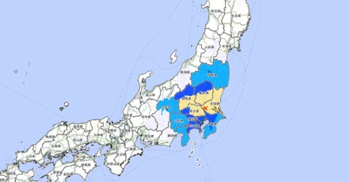 日茨城縣5級地震東京亦感震動 部分新幹線一度停駛