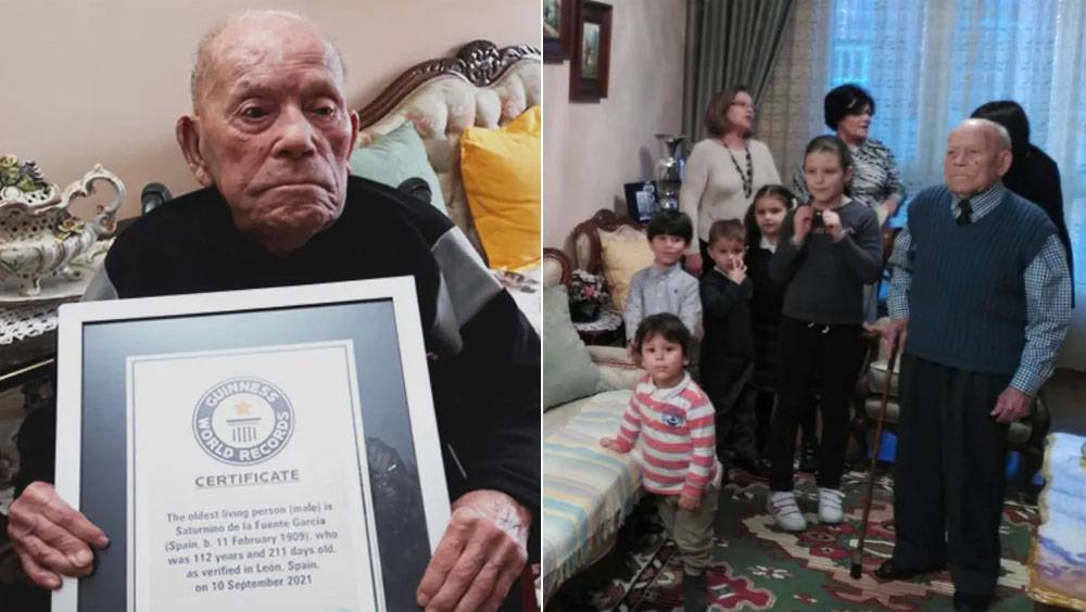 世界最長壽男子西班牙去世 享年112歲341天