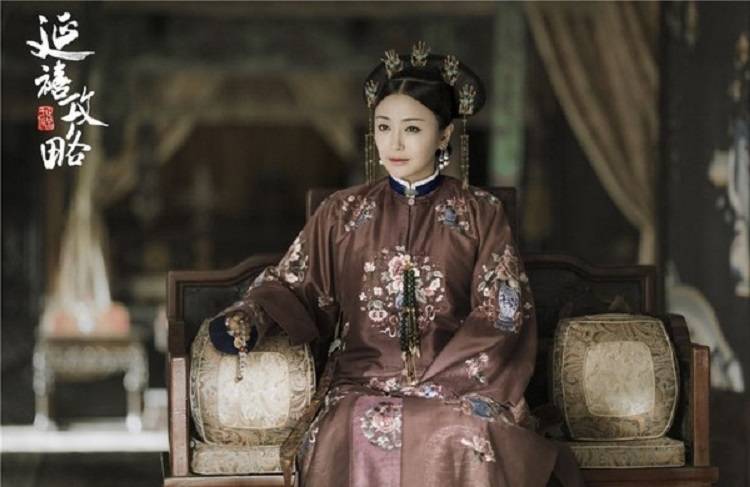 在《延禧攻略》中，由秦嵐飾演富察皇后。圖為劇照。