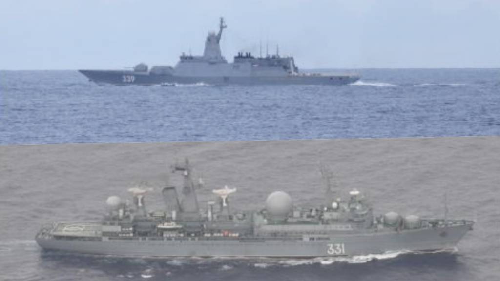 俄羅斯5軍艦穿過沖繩抵東海 日本警戒監視