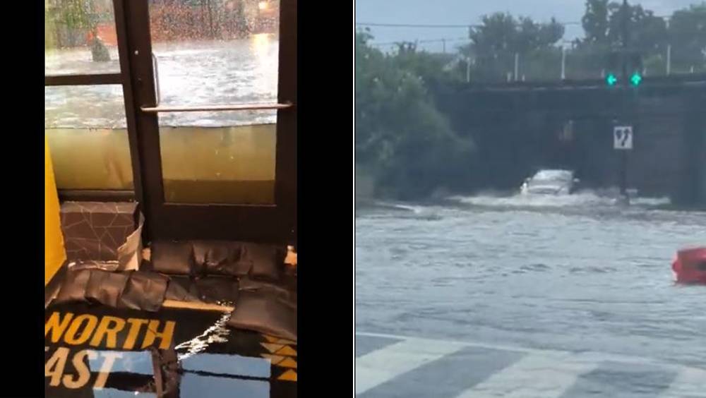 美華盛頓特區遭暴雨襲擊 街道被淹汽車遭困
