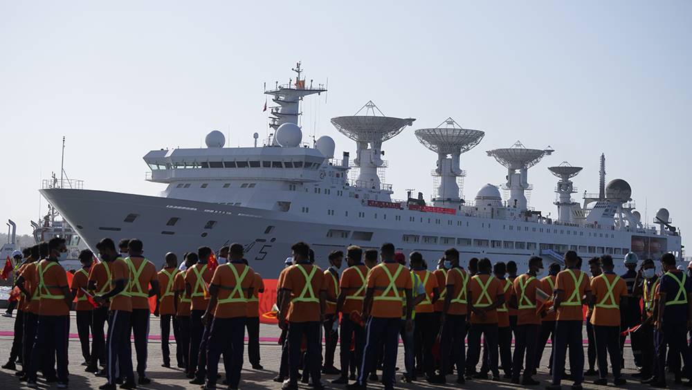 中國科學考察船「遠望5號」抵達斯里蘭卡