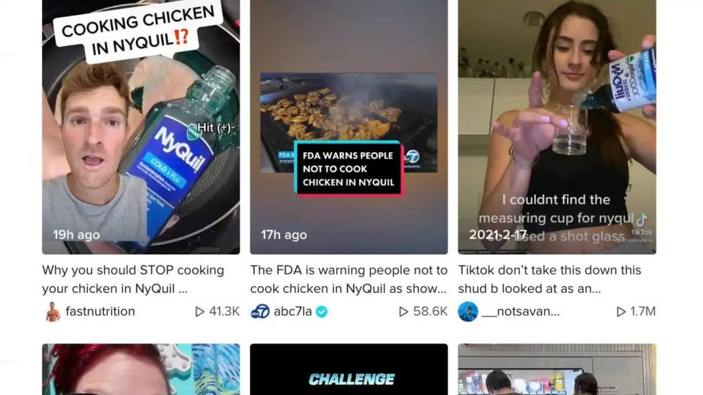 TikTok瘋傳感冒藥水「NyQuil」煮雞肉 美FDA警告：嚴重可致命