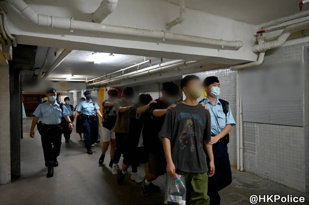警方連日反黑拘315人 最細年僅15歲