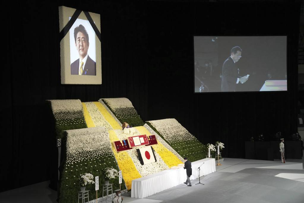 安倍國葬︱岸田文雄追悼詞 讚安倍是有勇氣的人