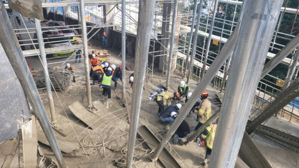 南韓倉庫地盤棚架倒塌 兩名中國工人死亡