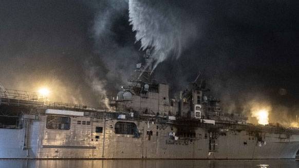 美航母林肯號火警9船員傷 起火原因調查中