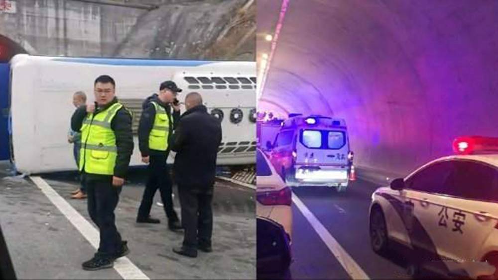重慶旅遊巴高速公路翻側 至少3死23傷