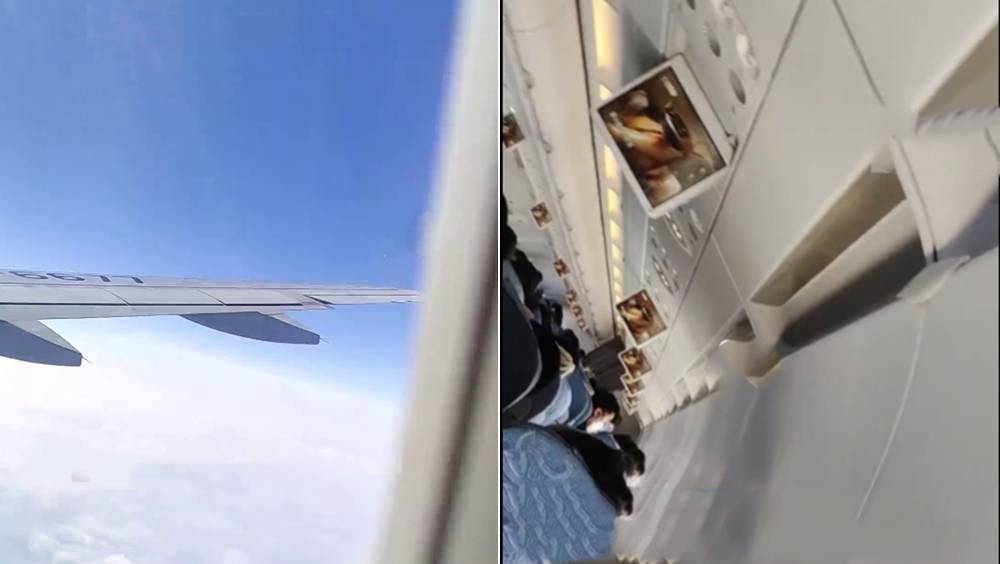 飛機遇到強氣流劇烈顛簸下墜 乘客驚恐尖叫拍片錄下遺言